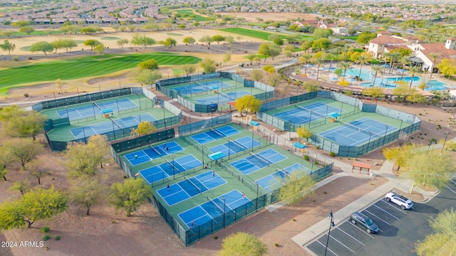 bird's eye view featuring view of golf course