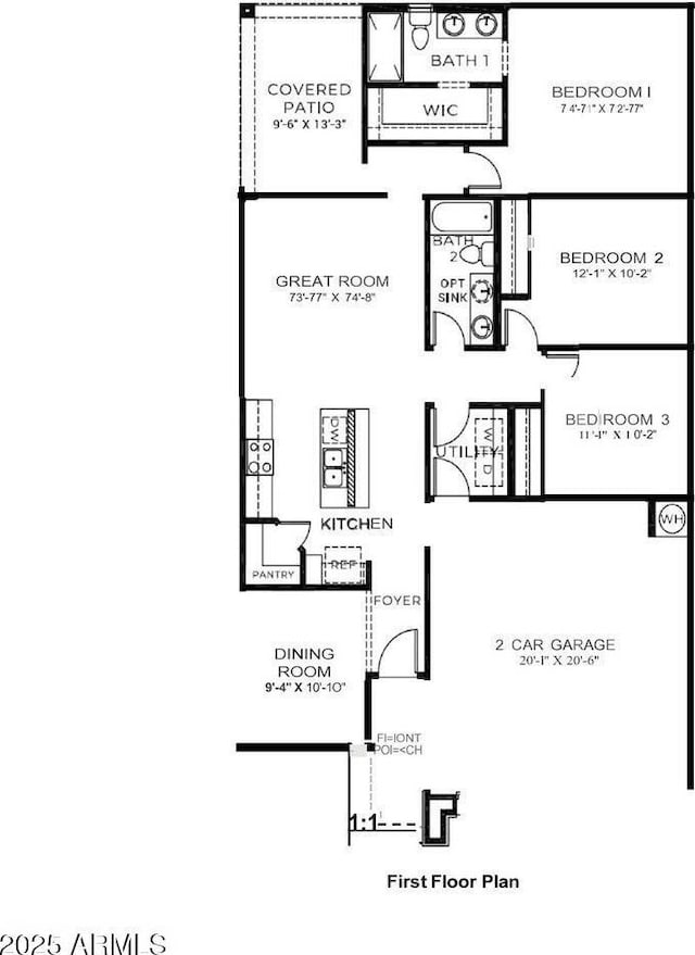 38055 W Excussare Way, Maricopa, AZ 85138 - floor plan / room layout