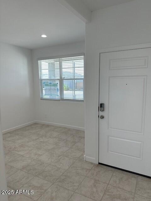 38055 W Excussare Way, Maricopa, AZ 85138 - entryway featuring baseboards and recessed lighting