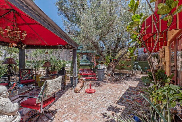 1702 W Monterosa St W, Phoenix, AZ 85015 - view of patio / terrace with a gazebo