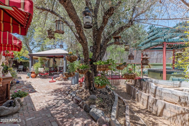 1702 W Monterosa St W, Phoenix, AZ 85015 - view of patio / terrace with a gazebo