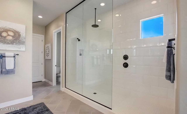 16342 W Jackson St, Goodyear, AZ 85338 - full bathroom featuring a tile shower and tile patterned flooring