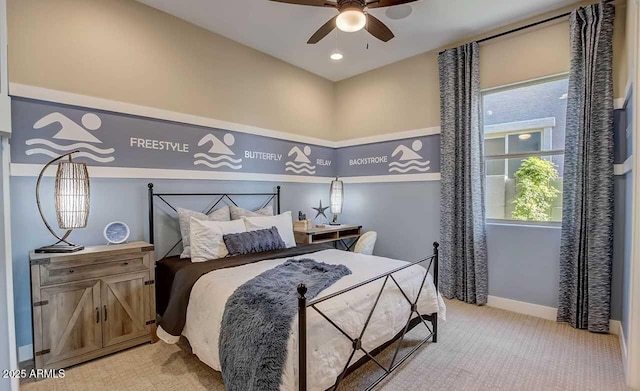 16342 W Jackson St, Goodyear, AZ 85338 - bedroom featuring light carpet and a ceiling fan