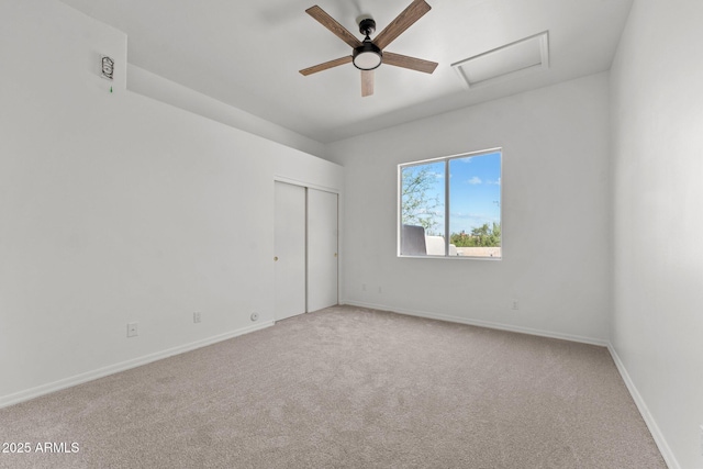 31234 N 47th Pl, Cave Creek, AZ 85331 - empty room featuring attic access, carpet, and a ceiling fan