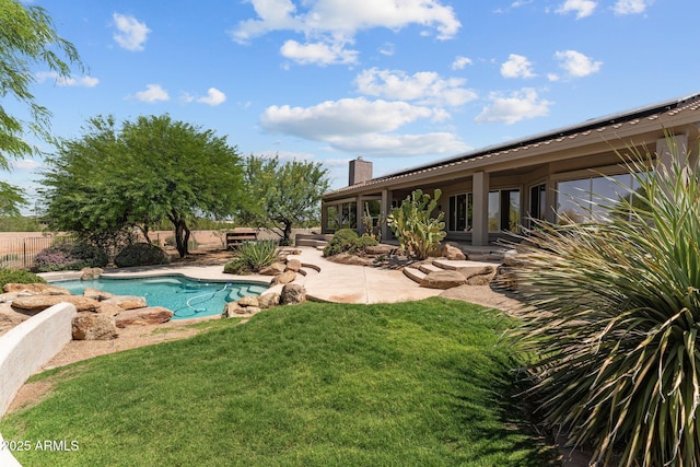 31234 N 47th Pl, Cave Creek, AZ 85331 - view of swimming pool with a fenced backyard and a patio area