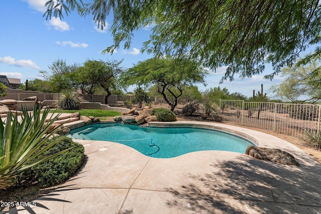 31234 N 47th Pl, Cave Creek, AZ 85331 - view of swimming pool featuring a fenced backyard and a patio area