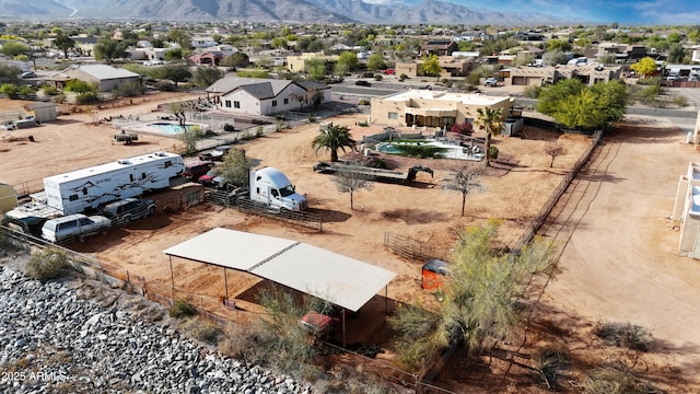 19519 W Minnezona Ave, Litchfield Park, AZ 85340 - drone / aerial view featuring a mountain view and a residential view