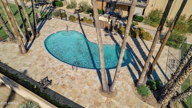 view of pool with a patio area