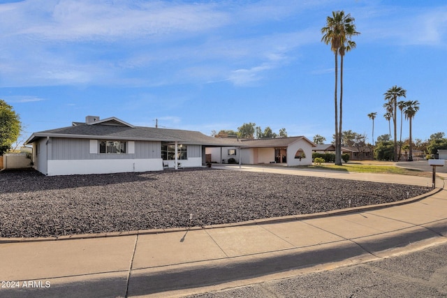 view of ranch-style house