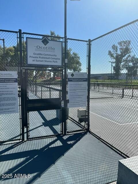 view of sport court