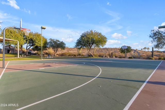 view of basketball court