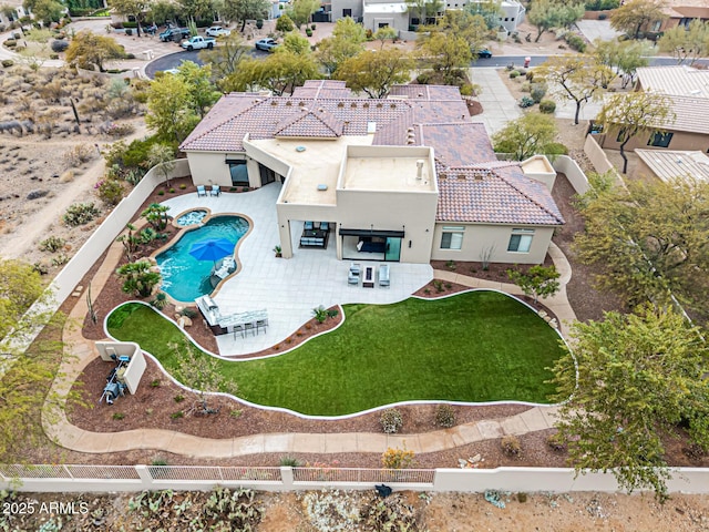 birds eye view of property