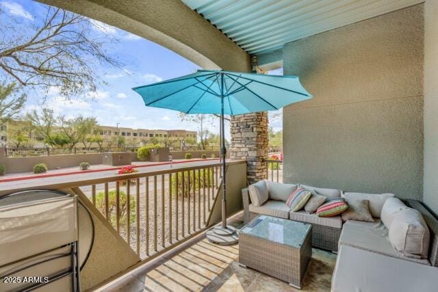 balcony with an outdoor living space