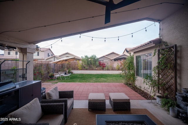 view of patio / terrace with outdoor lounge area