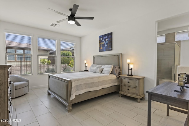 13204 W Via Dona Rd, Peoria, AZ 85383 - bedroom featuring a ceiling fan, baseboards, and visible vents