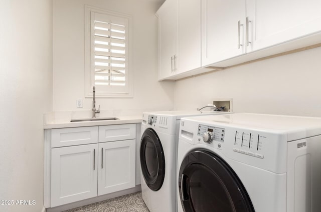 18614 E Oriole Way, Queen Creek, AZ 85142 - laundry area with cabinet space and separate washer and dryer