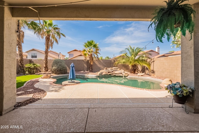 11526 W Bermuda Dr, Avondale, AZ 85392 - view of swimming pool featuring a patio and a fenced backyard