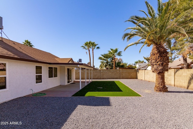 view of yard with a patio