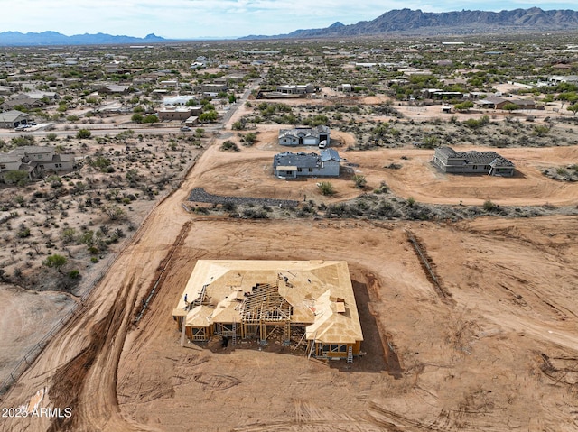 13947 E Barwick Dr, Scottsdale, AZ 85262 - birds eye view of property featuring a mountain view and view of desert