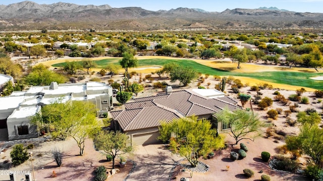 aerial view featuring a mountain view