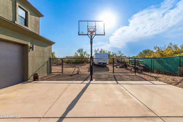 view of basketball court