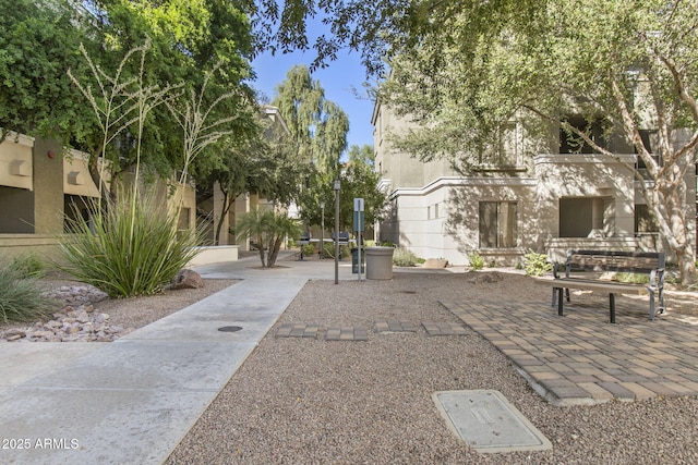 view of community featuring a patio