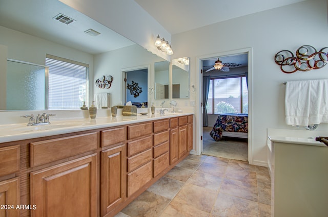 bathroom featuring vanity