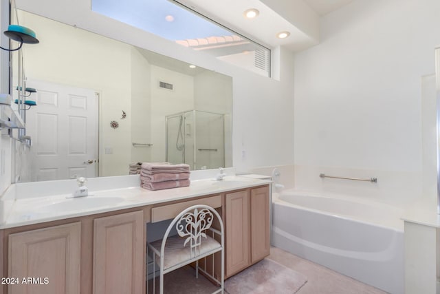 11553 W Sonoran Ct, Surprise, AZ 85378 - bathroom with vanity and independent shower and bath