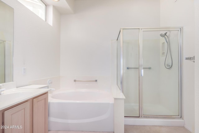 11553 W Sonoran Ct, Surprise, AZ 85378 - bathroom featuring plus walk in shower and vanity