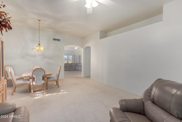 11553 W Sonoran Ct, Surprise, AZ 85378 - interior space with ceiling fan and carpet floors