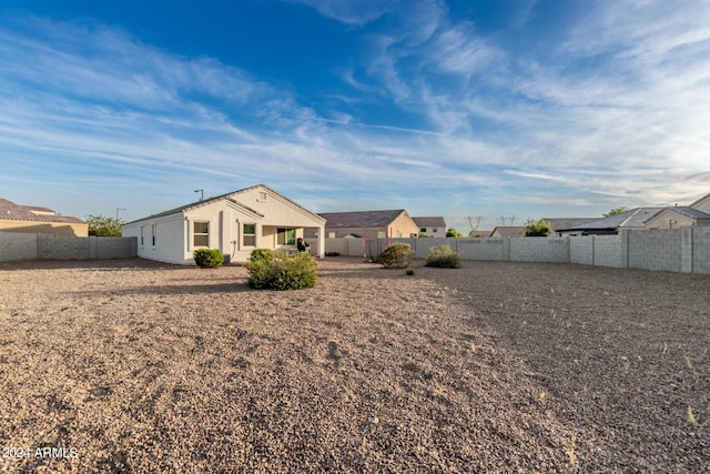 view of rear view of property