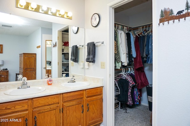 bathroom with vanity