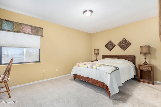 bedroom with carpet floors