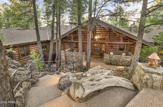 rear view of house with a patio area