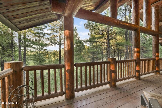 view of wooden terrace