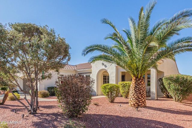 view of front of property with stucco siding