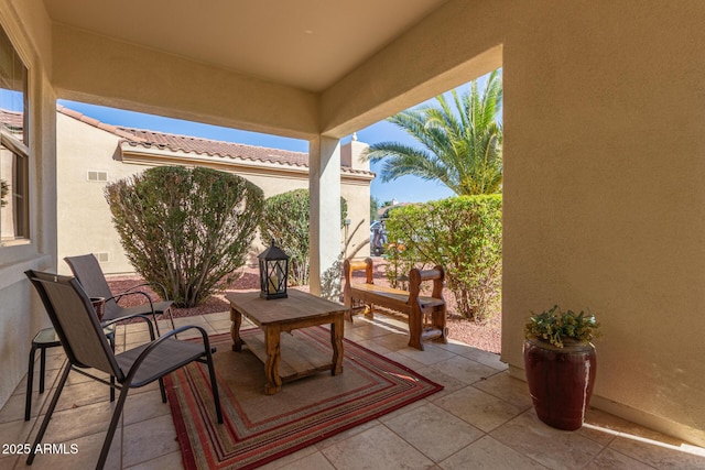 view of patio with visible vents