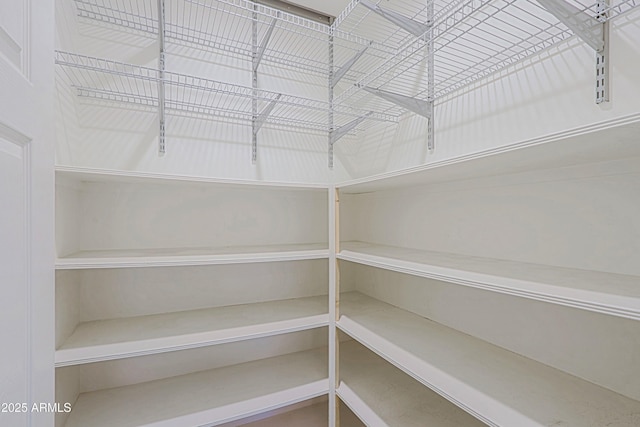view of storage area