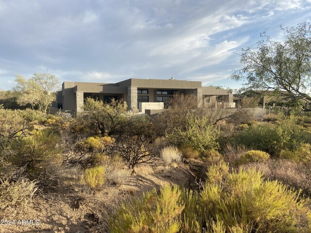 view of rear view of property