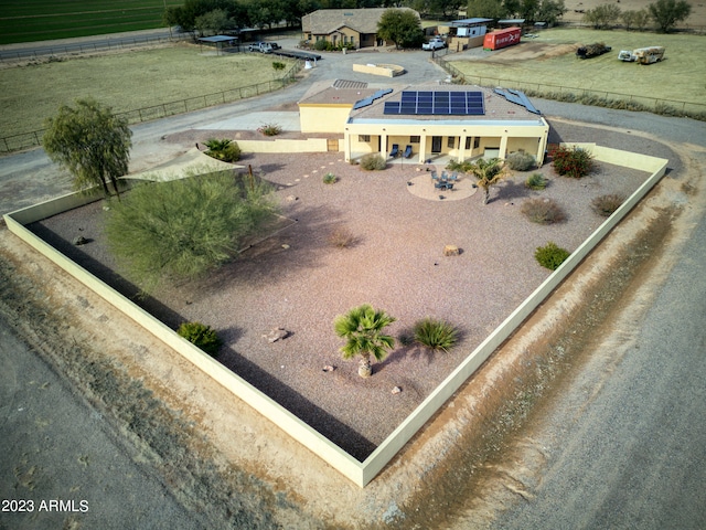 drone / aerial view featuring a rural view