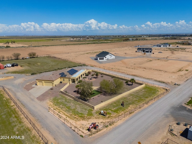 drone / aerial view featuring a rural view