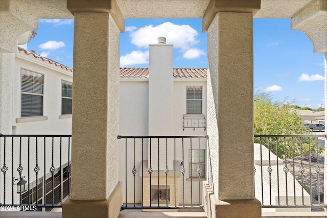 view of balcony