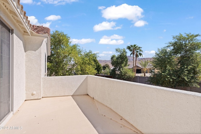 view of balcony