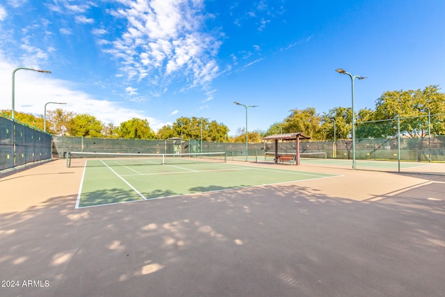 view of tennis court