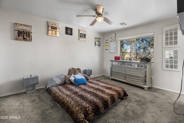 1374 E 10th Pl, Casa Grande, AZ 85122 - carpeted bedroom with baseboards and a ceiling fan