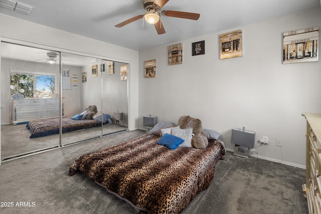 1374 E 10th Pl, Casa Grande, AZ 85122 - carpeted bedroom with a closet and a ceiling fan
