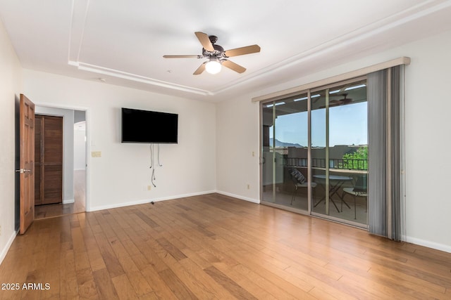 13600 N Fountain Hills Blvd Unit 501, Fountain Hills, AZ 85268 - unfurnished room with wood-type flooring and a ceiling fan