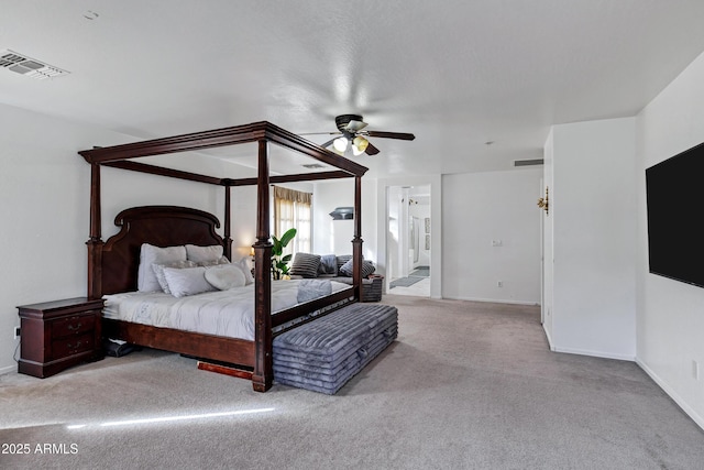 28014 N Jade St, San Tan Valley, AZ 85143 - carpeted bedroom with a ceiling fan, baseboards, and visible vents