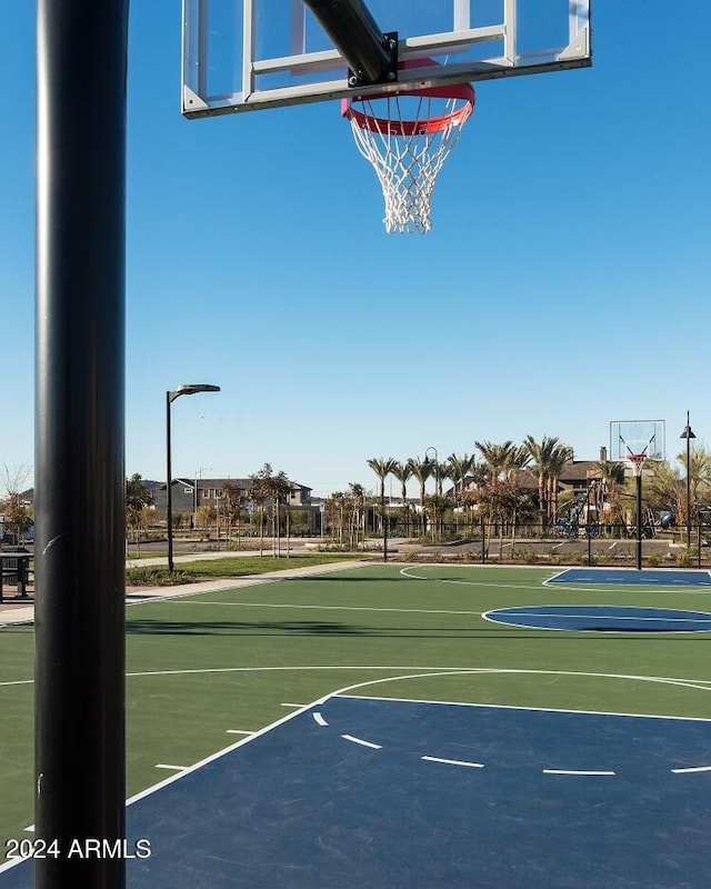 view of basketball court