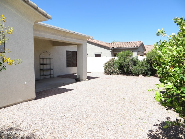 exterior space with a patio